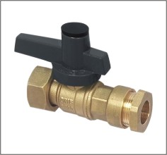 Brass Water Valve Reduced Bore For Water Gas