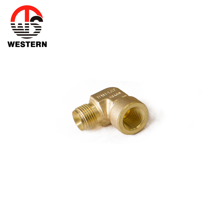 Brass Pneumatic Compression Elbow Connector